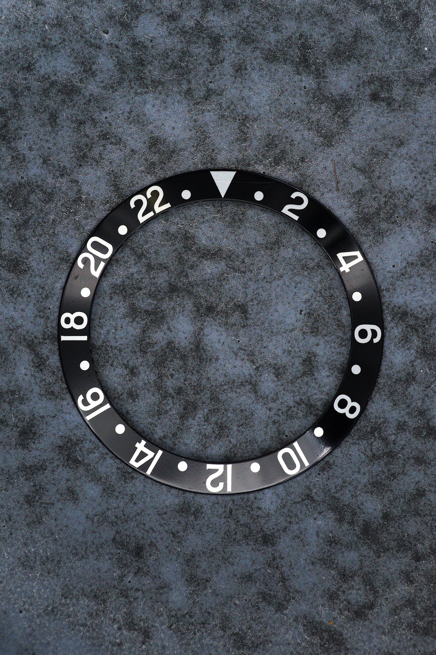 Rolex Inlay | Insert | Einlage Schwarz für GMT-Master 1675 | 16750 Plexi Modelle Serif