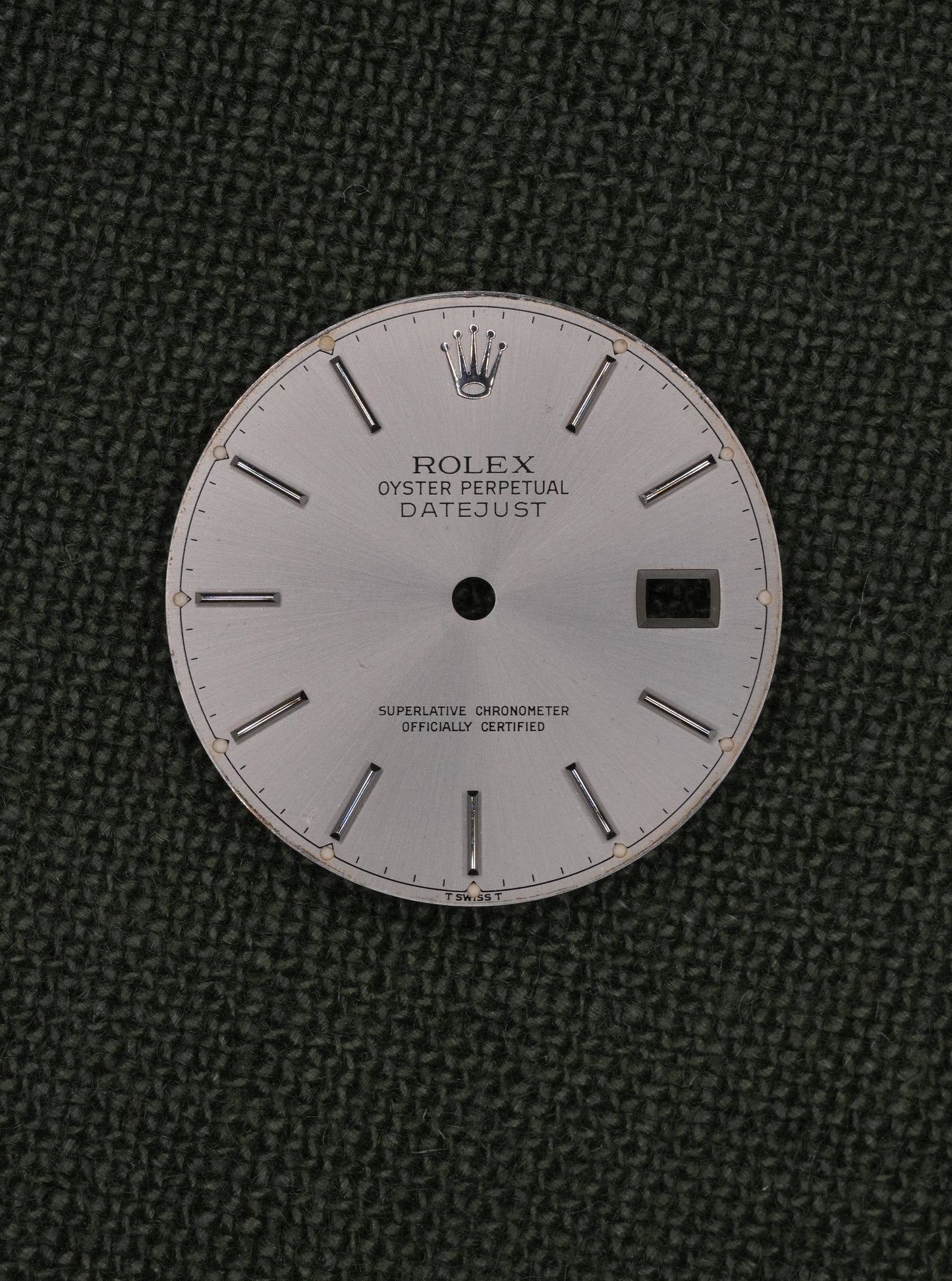 Rolex Zifferblatt Silber-Beige "Stick Dial'' für Datejust 16014 | 16234 Tritium