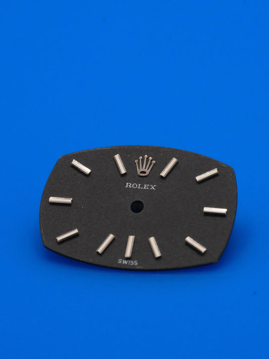 Rolex matte black dial oval