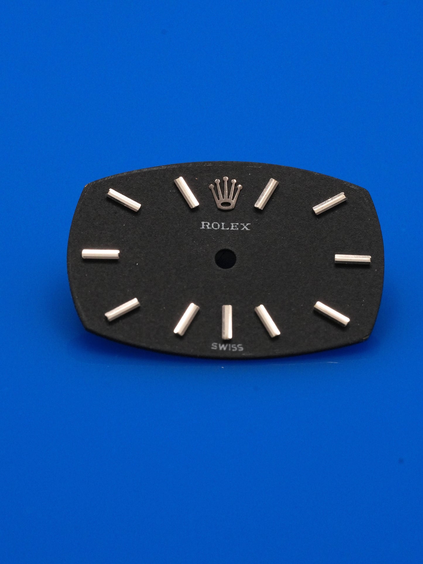 Rolex matte black dial oval