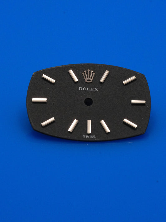 Rolex matte black dial oval