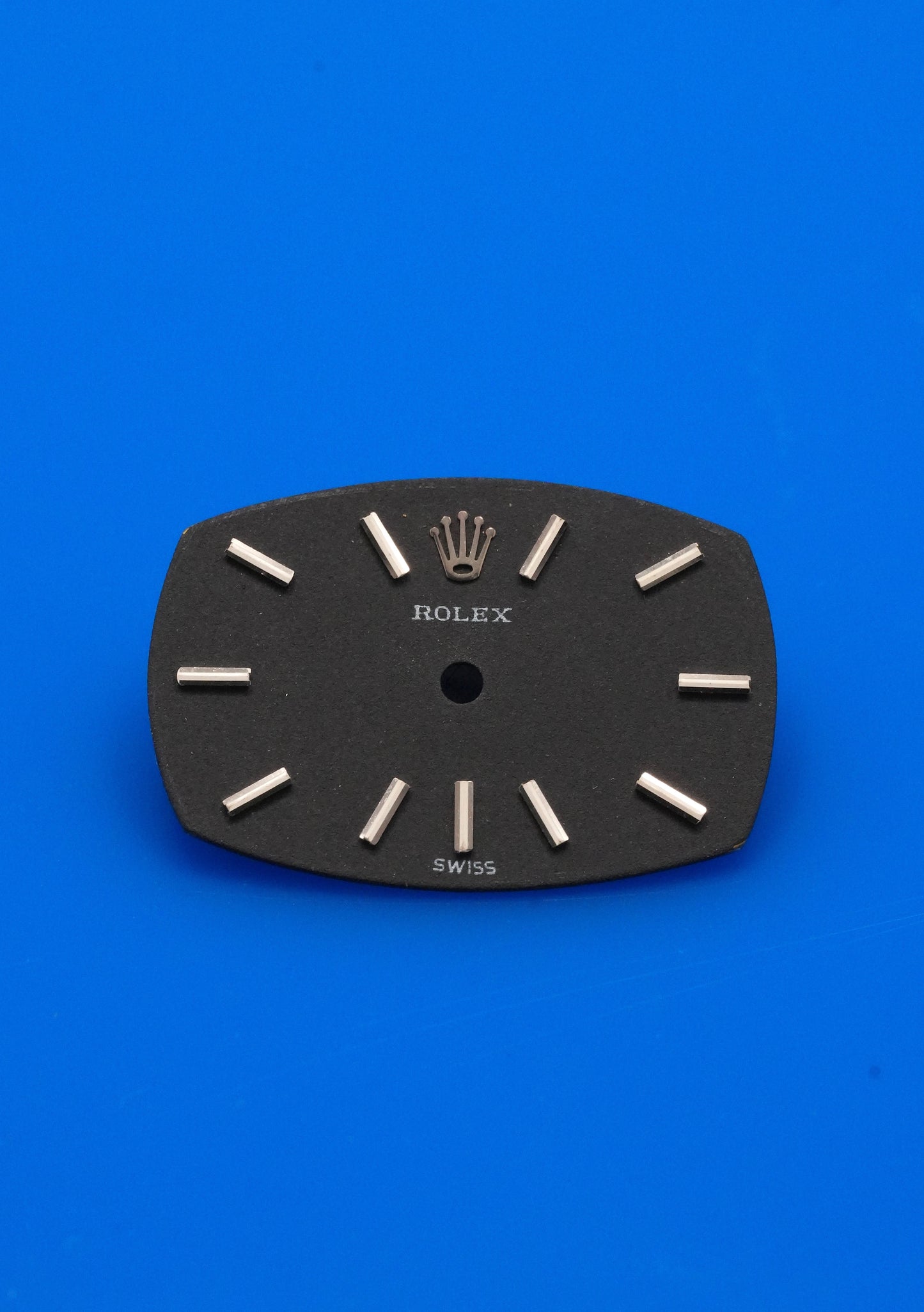 Rolex matte black dial oval