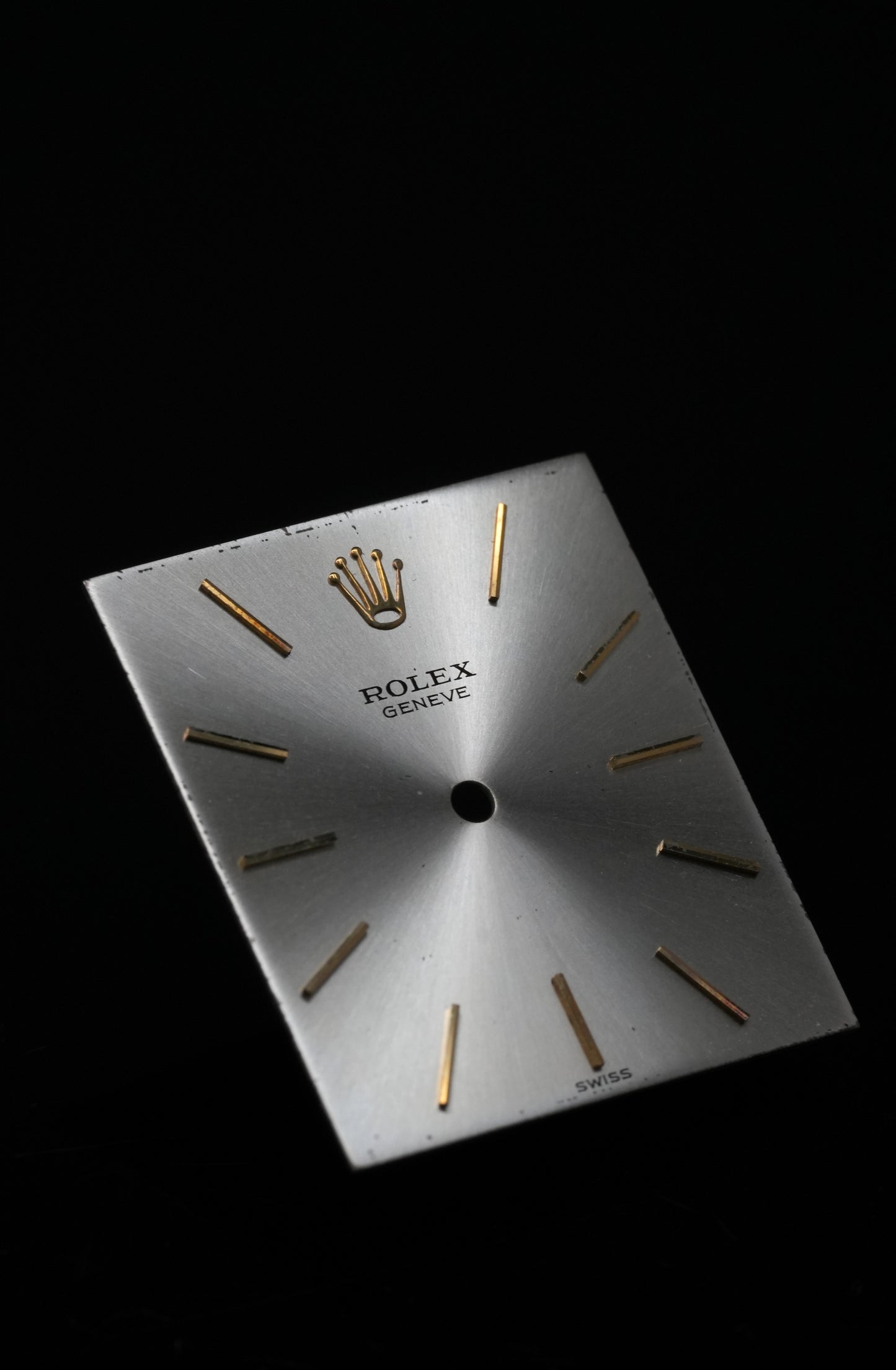 Rolex Zifferblatt Silber "Silver Dial'' für Cellini 3603 Gelbgold - guter Zustand, sichtbare Gebrauchsspuren