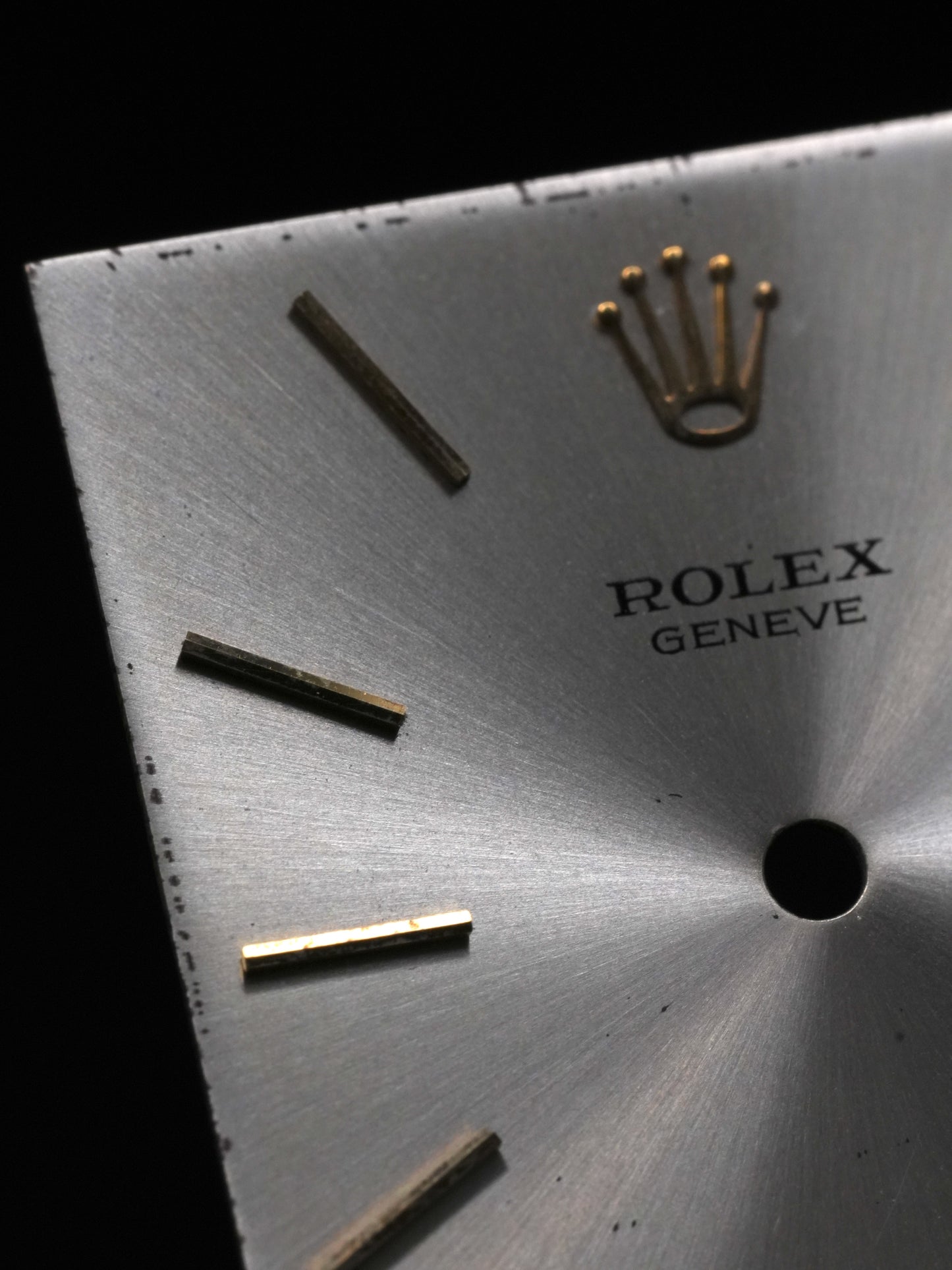 Rolex Zifferblatt Silber "Silver Dial'' für Cellini 3603 Gelbgold - guter Zustand, sichtbare Gebrauchsspuren