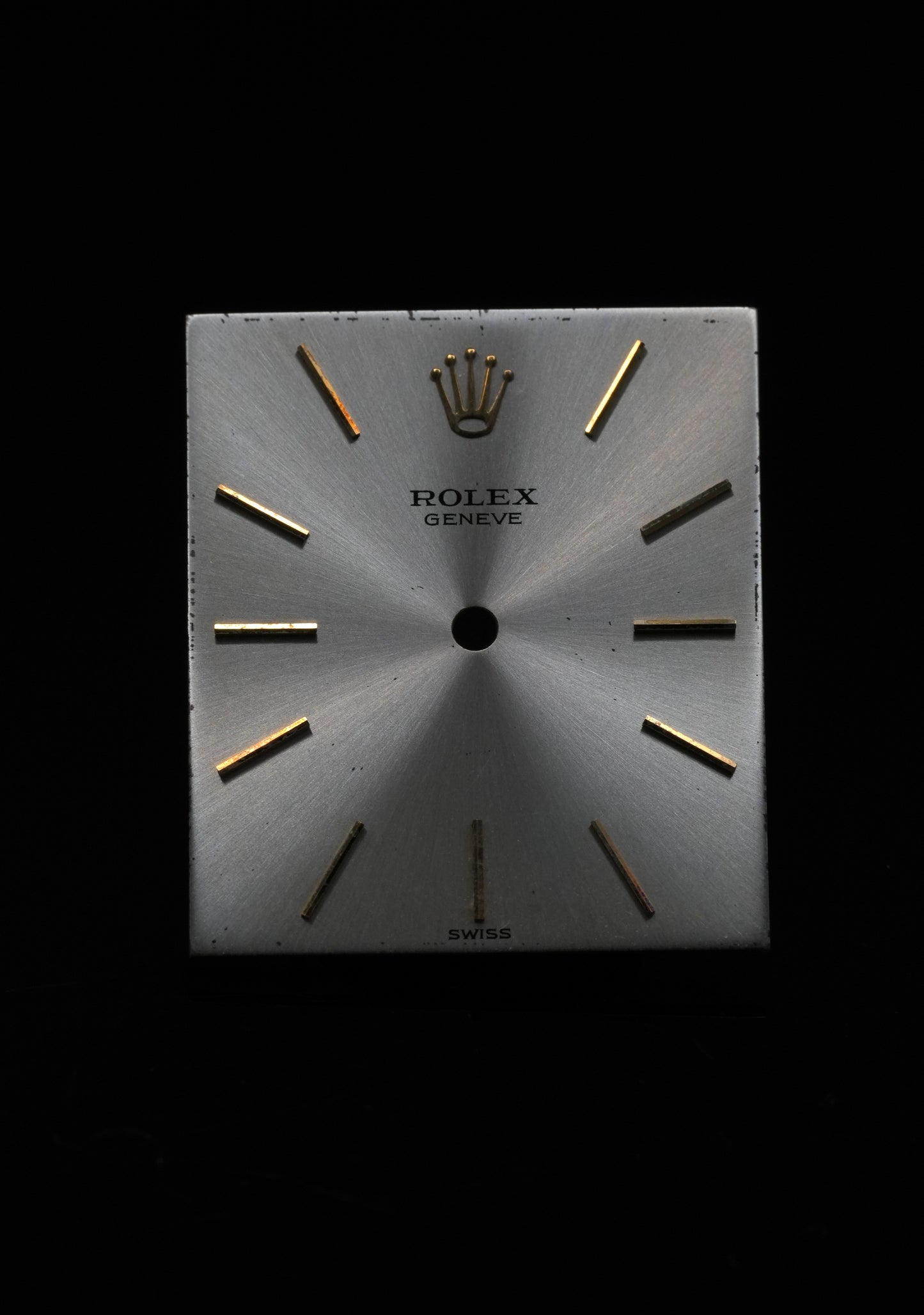 Rolex Zifferblatt Silber "Silver Dial'' für Cellini 3603 Gelbgold - guter Zustand, sichtbare Gebrauchsspuren