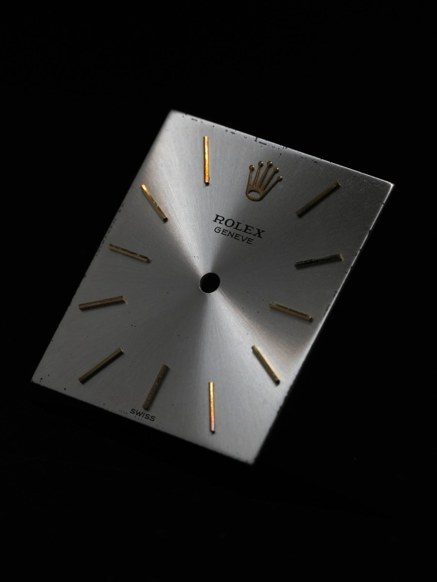 Rolex Zifferblatt Silber "Silver Dial'' für Cellini 3603 Gelbgold - guter Zustand, sichtbare Gebrauchsspuren