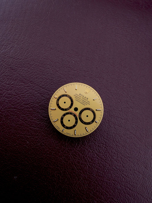 Rolex NOS Zifferblatt Gold 5 Digit für Zenith Cosmograph Daytona 16523 | 16528