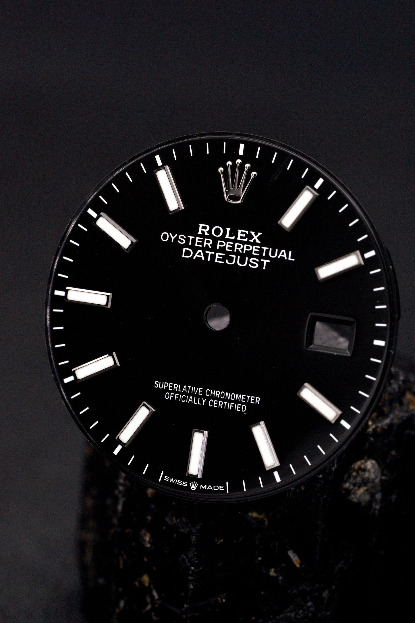 Rolex Schwarzes Zifferblatt ''Black Dial'' für OP Datejust 36mm 126234 | 126200 Chromalight