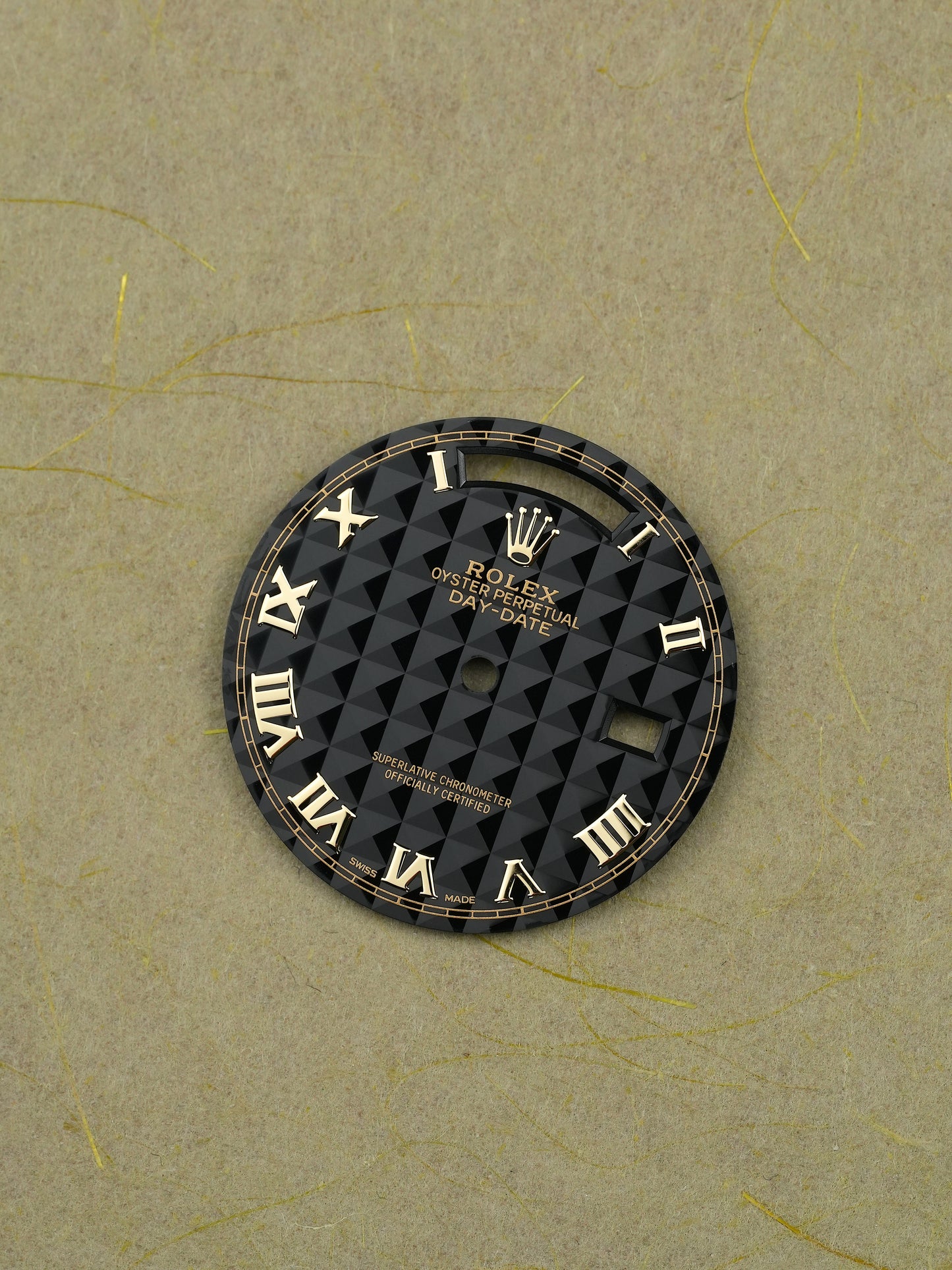 Rolex “Pyramid” black dial for Day-Date 36 mm 18238 | 18038 | 118238