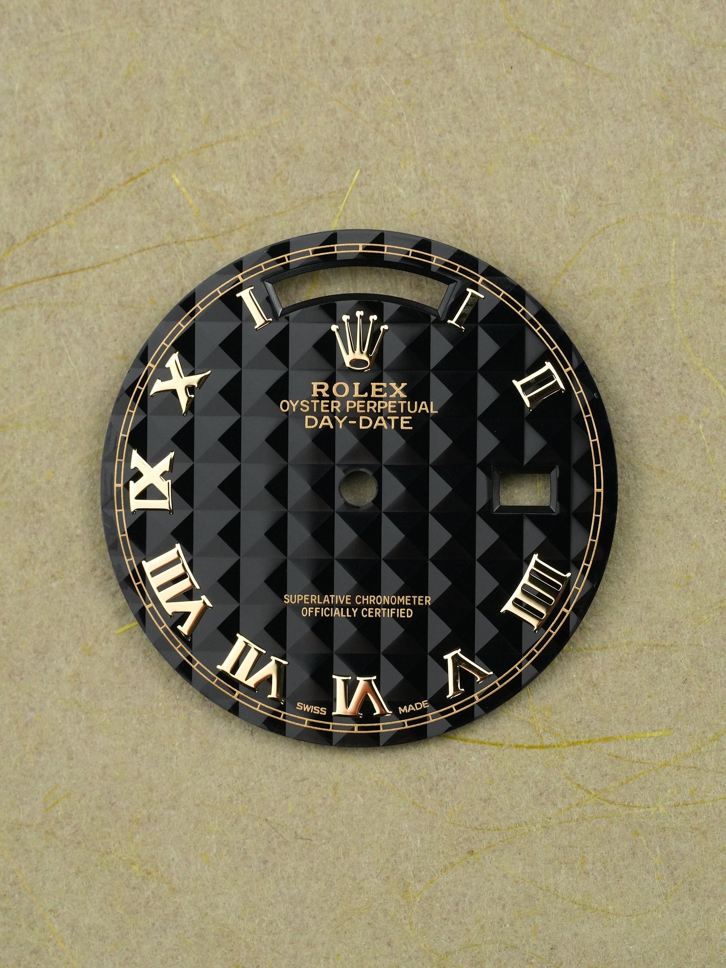 Rolex “Pyramid” black dial for Day-Date 36 mm 18238 | 18038 | 118238