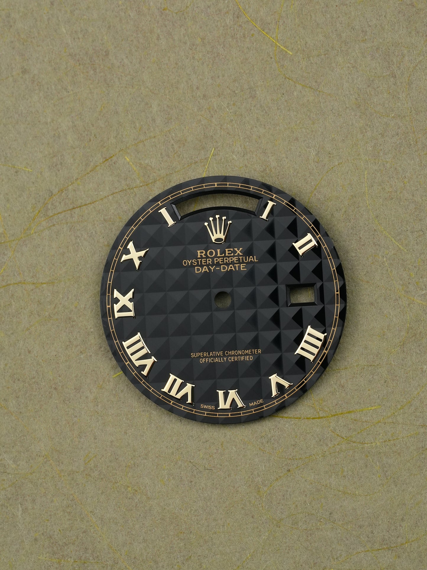 Rolex “Pyramid” black dial for Day-Date 36 mm 18238 | 18038 | 118238