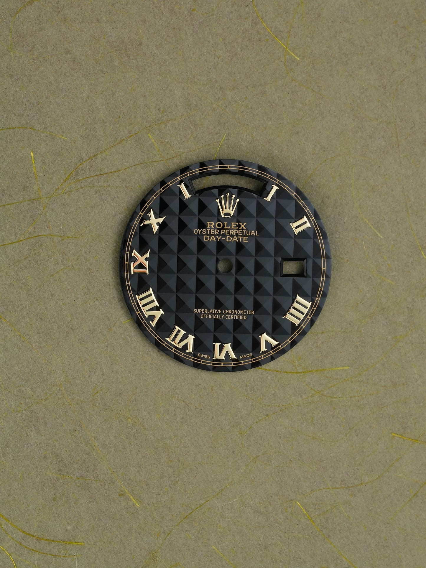 Rolex “Pyramid” black dial for Day-Date 36 mm 18238 | 18038 | 118238