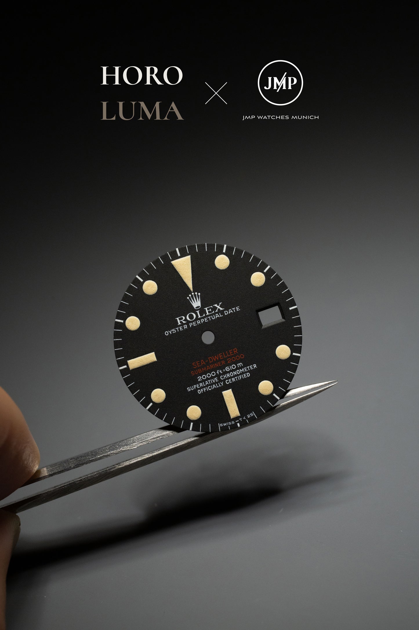 Rolex "Matte Double Red MKIII | MK3 Dial" for Sea-Dweller 1665 - RELUMED BY HOROLUMA