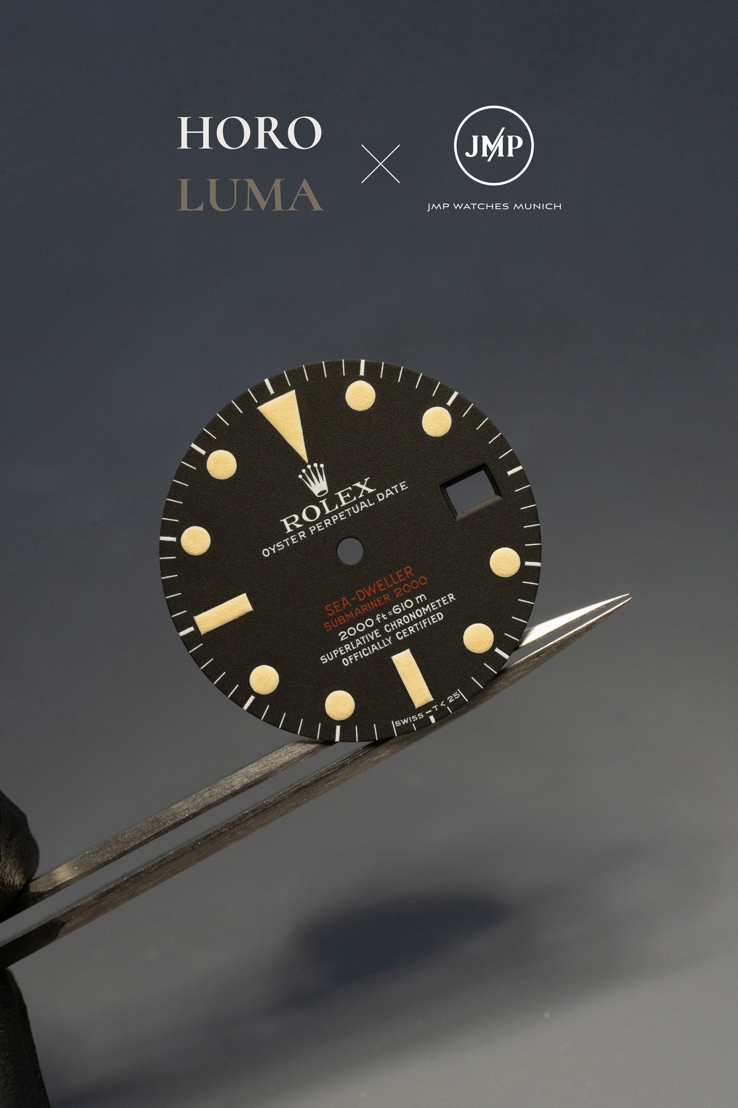Rolex "Matte Double Red MKIII | MK3 Dial" for Sea-Dweller 1665 - RELUMED BY HOROLUMA