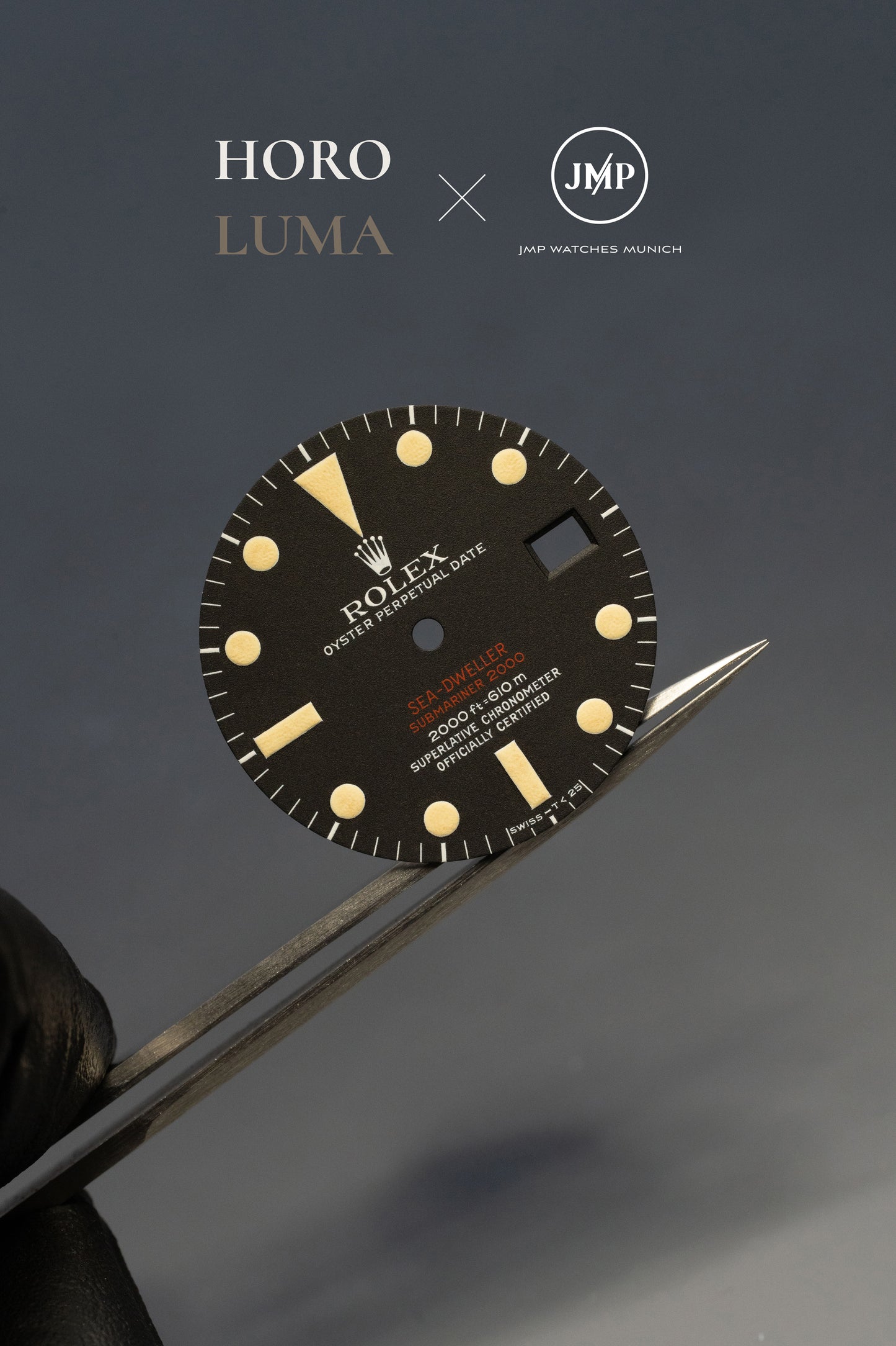 Rolex "Matte Double Red MKIII | MK3 Dial" for Sea-Dweller 1665 - RELUMED BY HOROLUMA