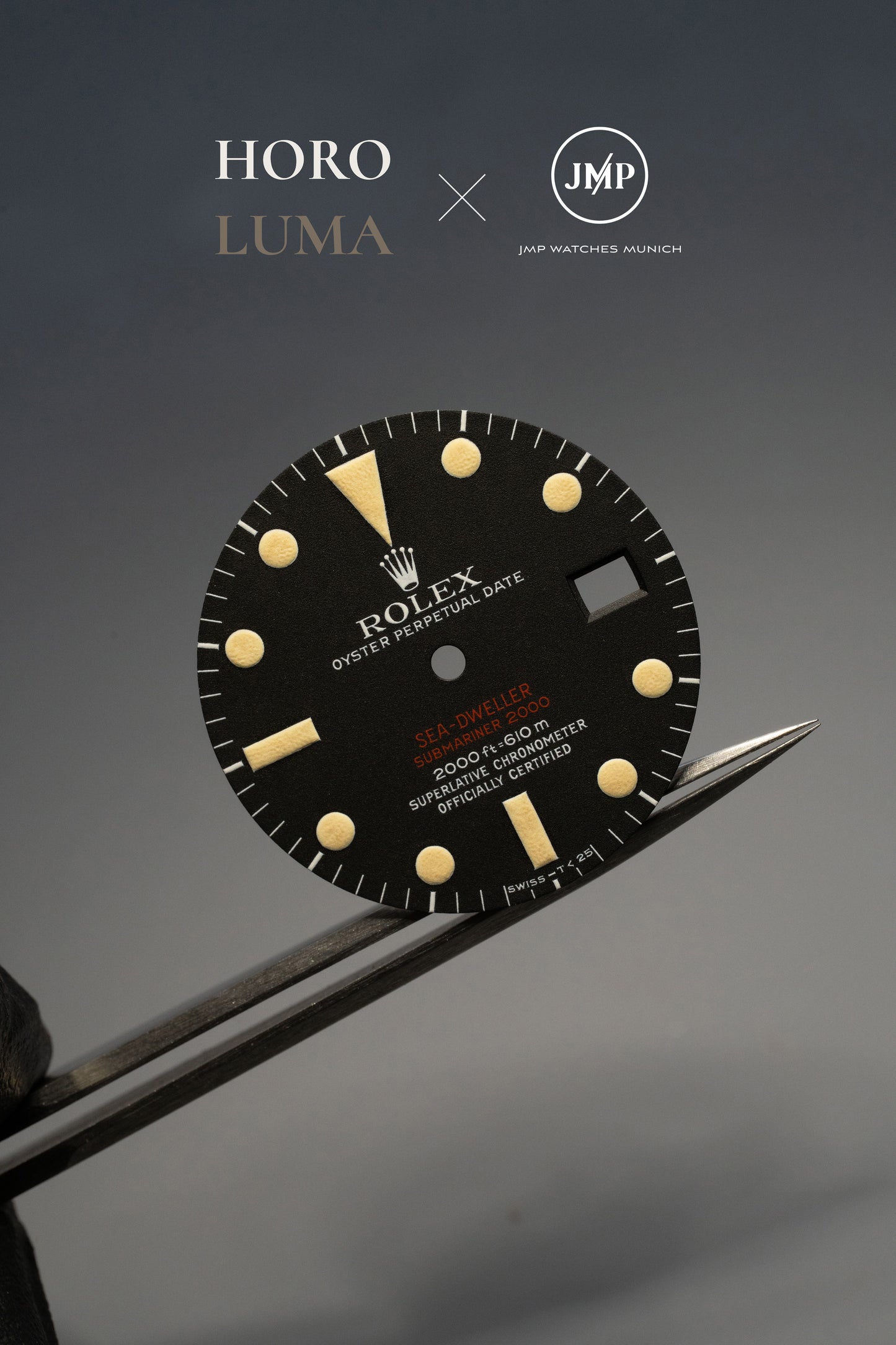 Rolex "Matte Double Red MKIII | MK3 Dial" for Sea-Dweller 1665 - RELUMED BY HOROLUMA
