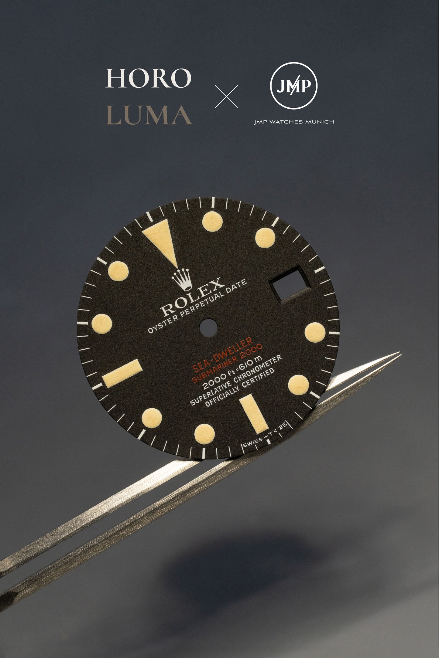 Rolex "Matte Double Red MKIII | MK3 Dial" for Sea-Dweller 1665 - RELUMED BY HOROLUMA