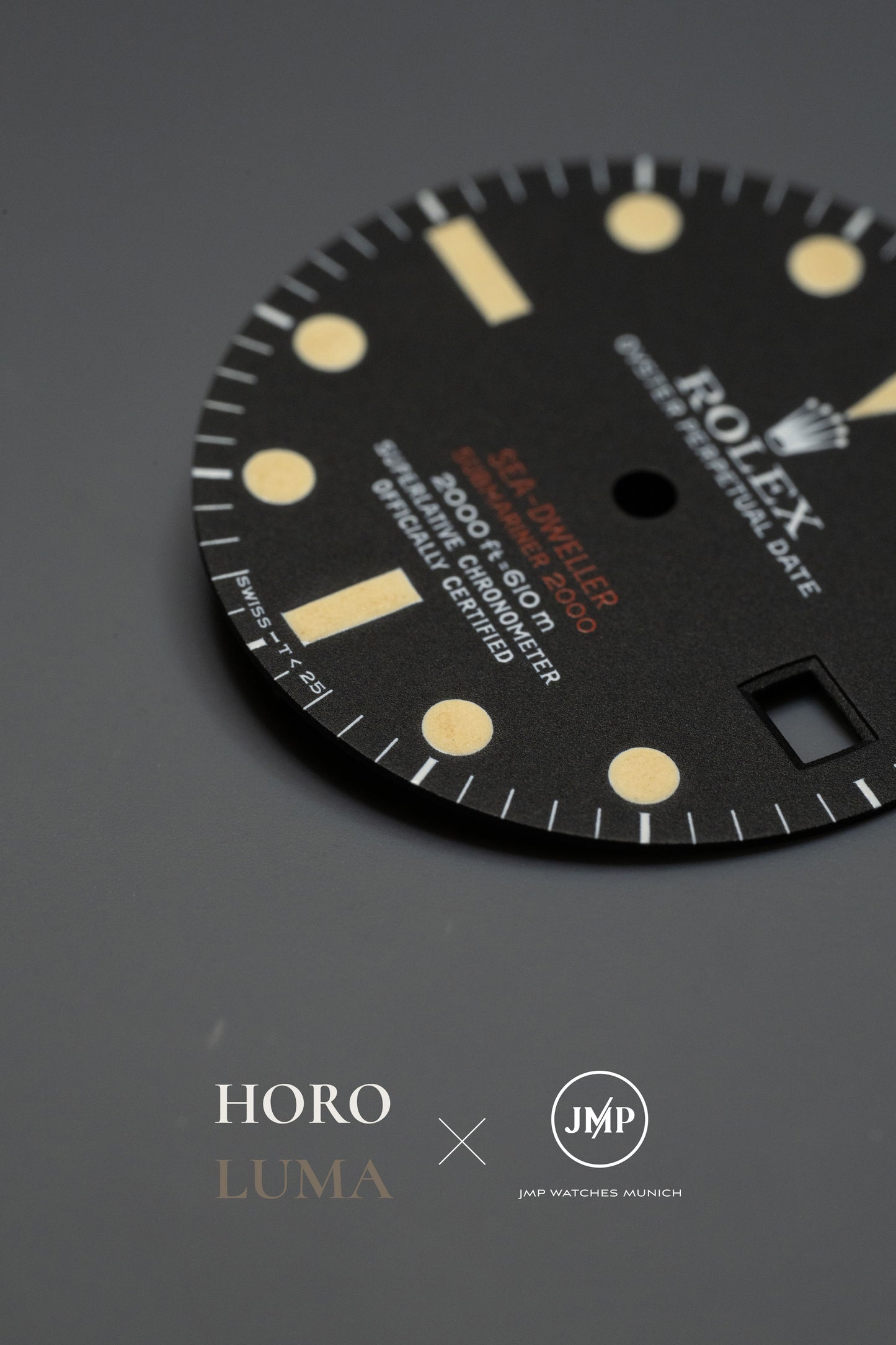 Rolex "Matte Double Red MKIII | MK3 Dial" for Sea-Dweller 1665 - RELUMED BY HOROLUMA