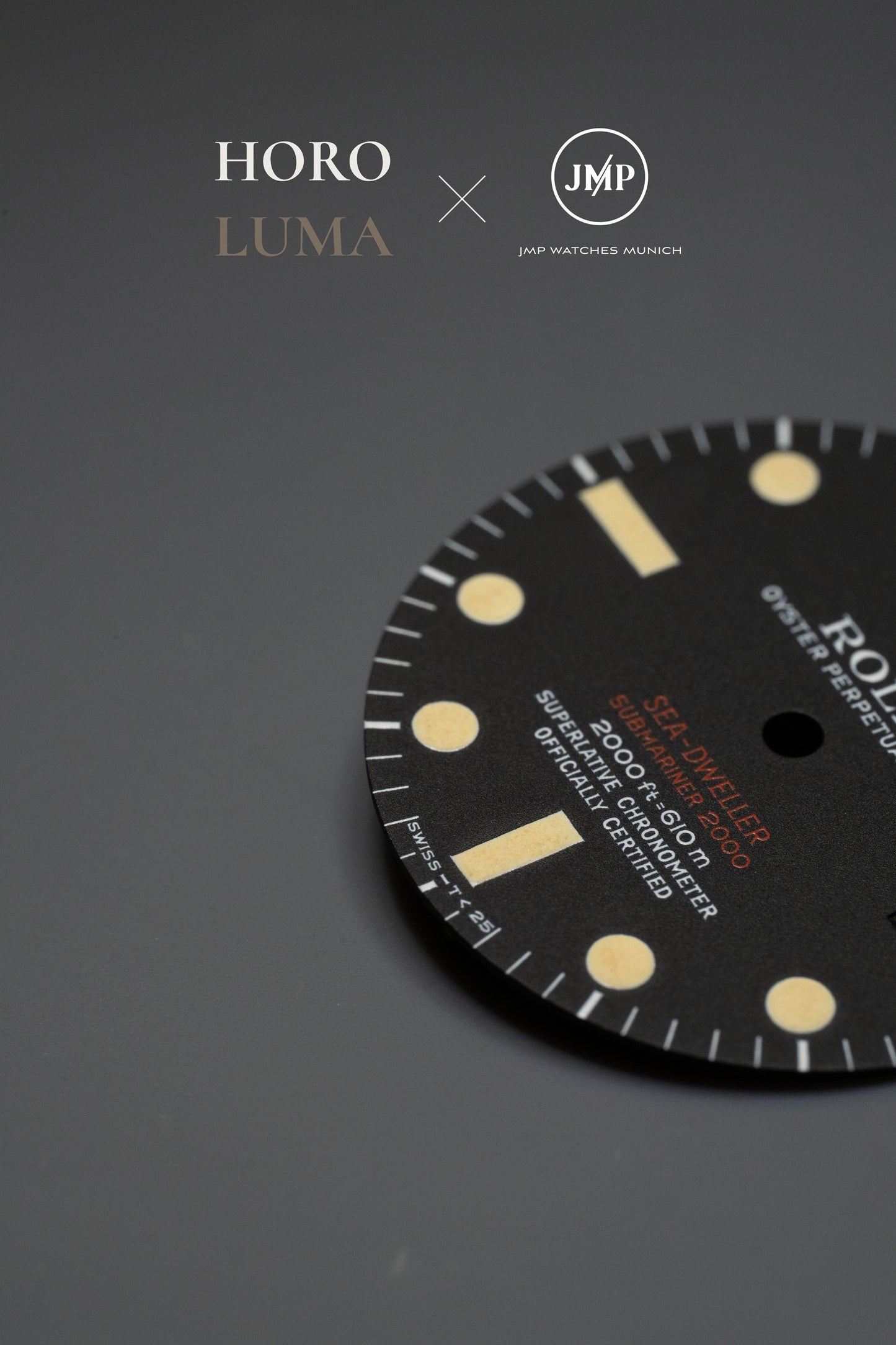 Rolex "Matte Double Red MKIII | MK3 Dial" for Sea-Dweller 1665 - RELUMED BY HOROLUMA