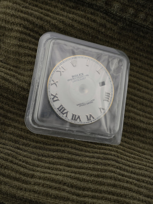 Rolex NOS roman Zifferblatt weiß für Datejust 126300 | 126334 im Blister