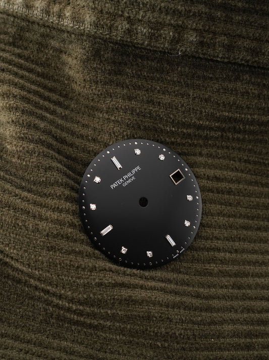 Patek Philippe Calatrava Zifferblatt schwarz diamant für 5227G | 5298P | 5297G und andere