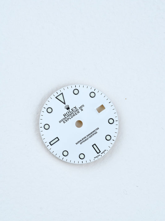 Rolex Zifferblatt weiß für Explorer II 16570 Luminova
