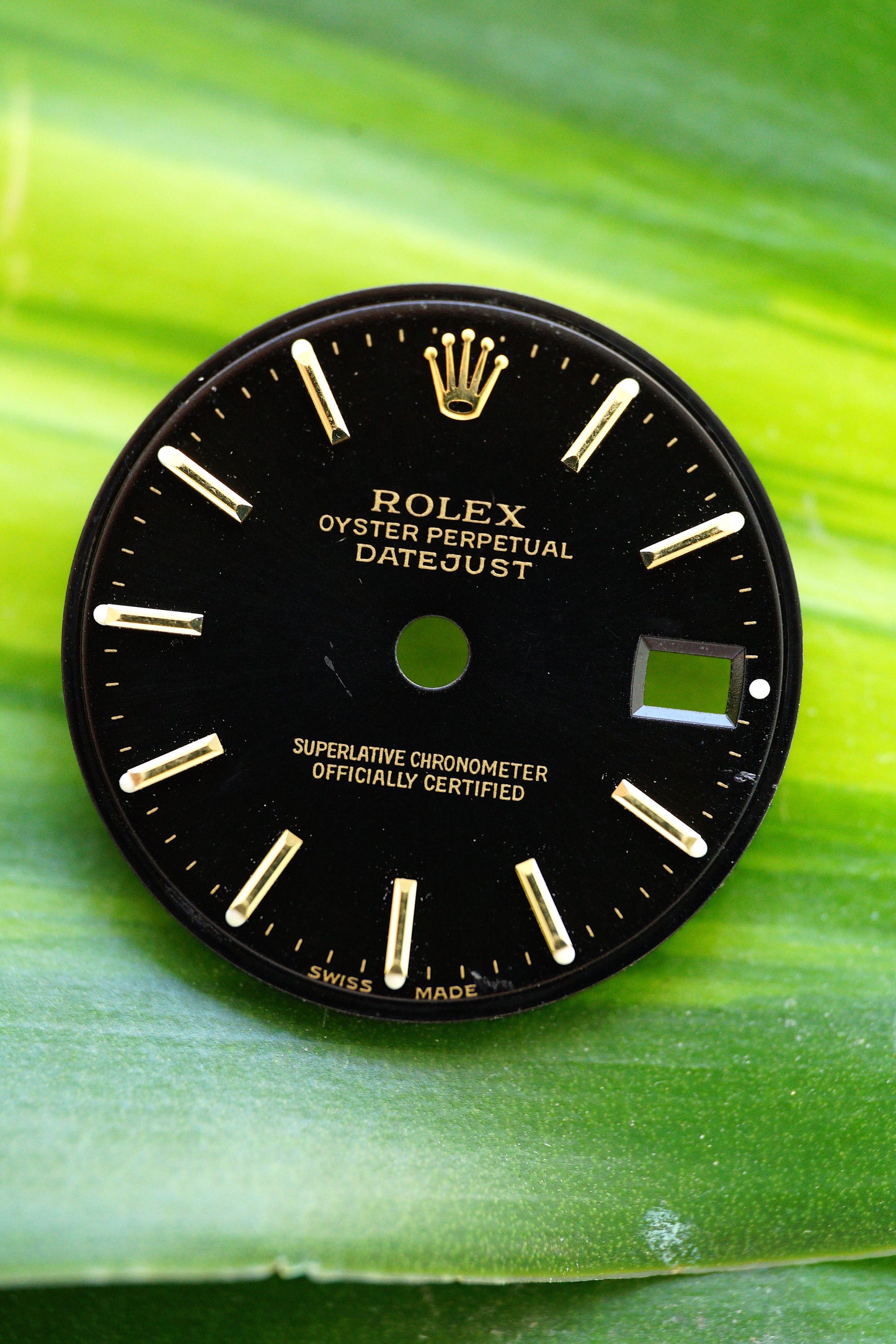 Rolex Dial black ,,Black Dial'' for Lady Datejust 26 mm Superluminova