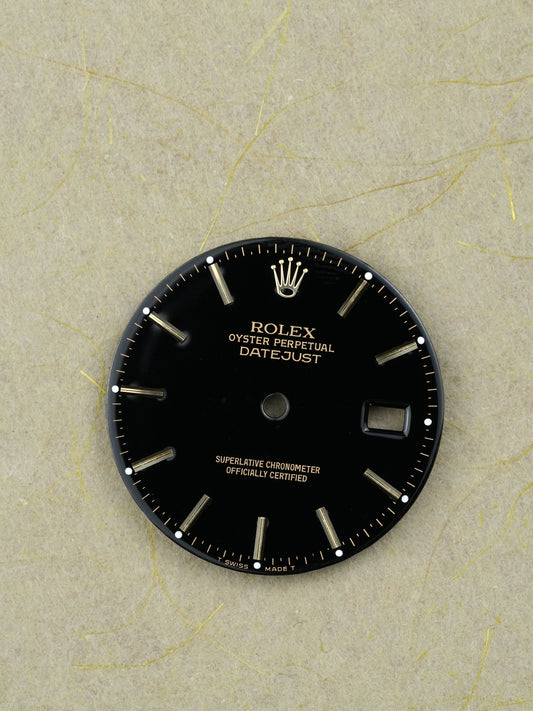 Rolex „Black Dial" Zifferblatt Schwarz für OP Datejust 36 mm 16018|16013| 16233 | 16238 Tritium