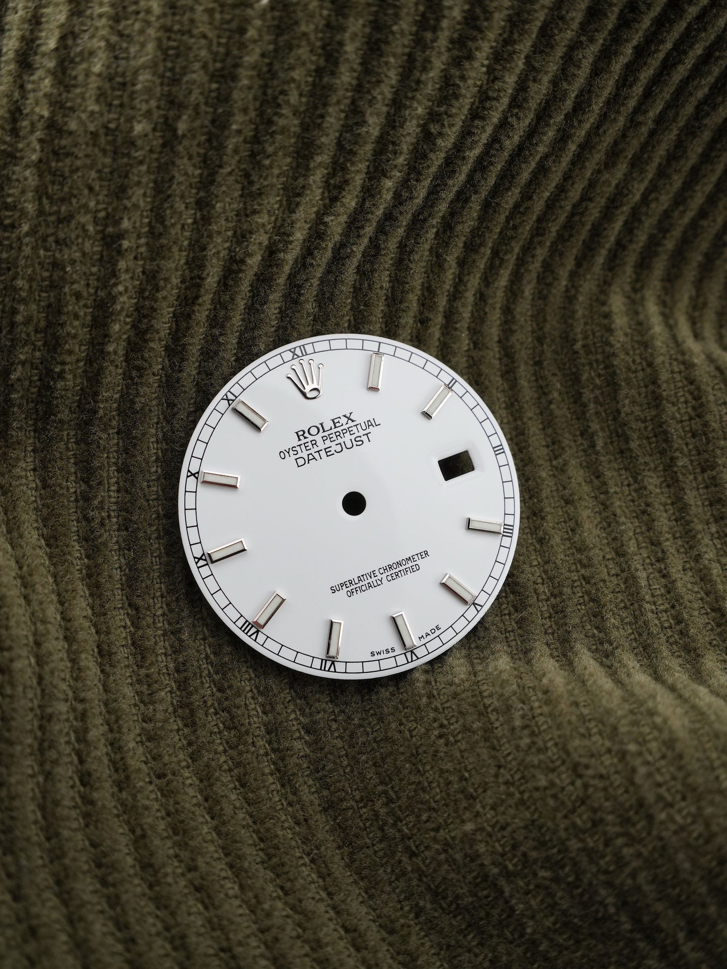 Rolex Zifferblatt weiß für Datejust 36mm 16200 | 16234 | 116200 | 116234 Luminova