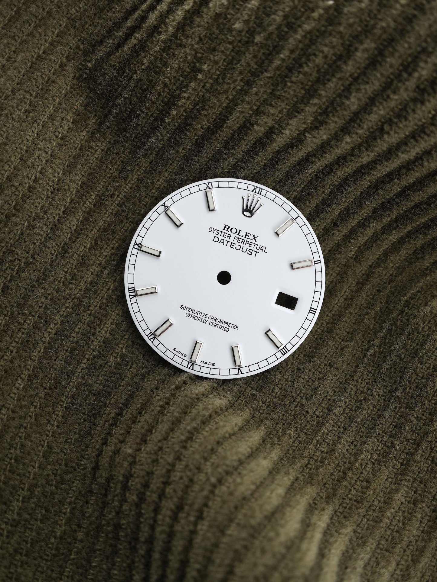 Rolex Zifferblatt weiß für Datejust 36mm 16200 | 16234 | 116200 | 116234 Luminova
