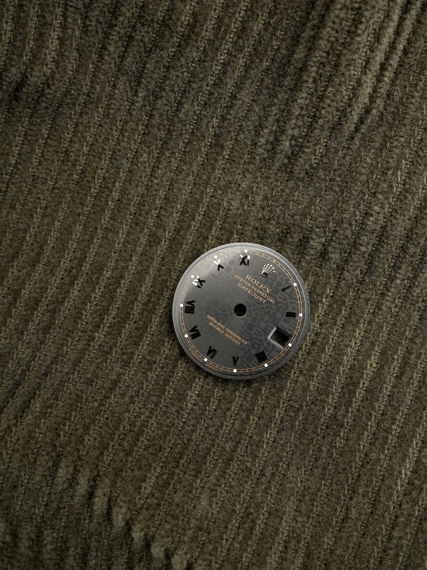 Rolex NOS Zifferblatt Schwarz "Jubilee" für Ladies Datejust 69178 | 69173 Luminova