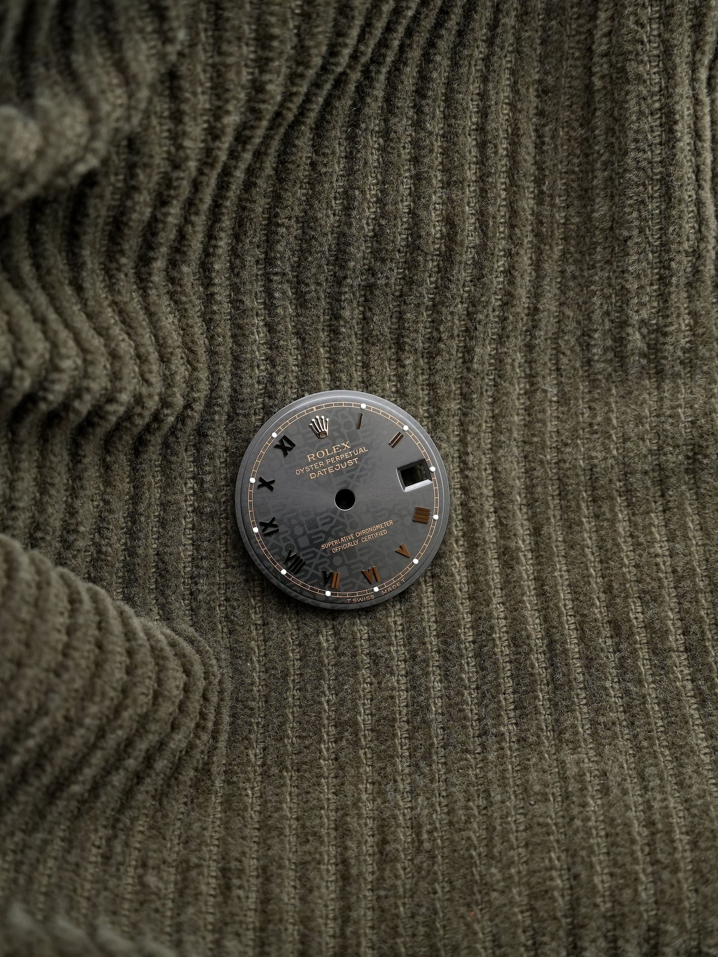 Rolex NOS Zifferblatt Schwarz "Jubilee" für Ladies Datejust 69178 | 69173 Luminova