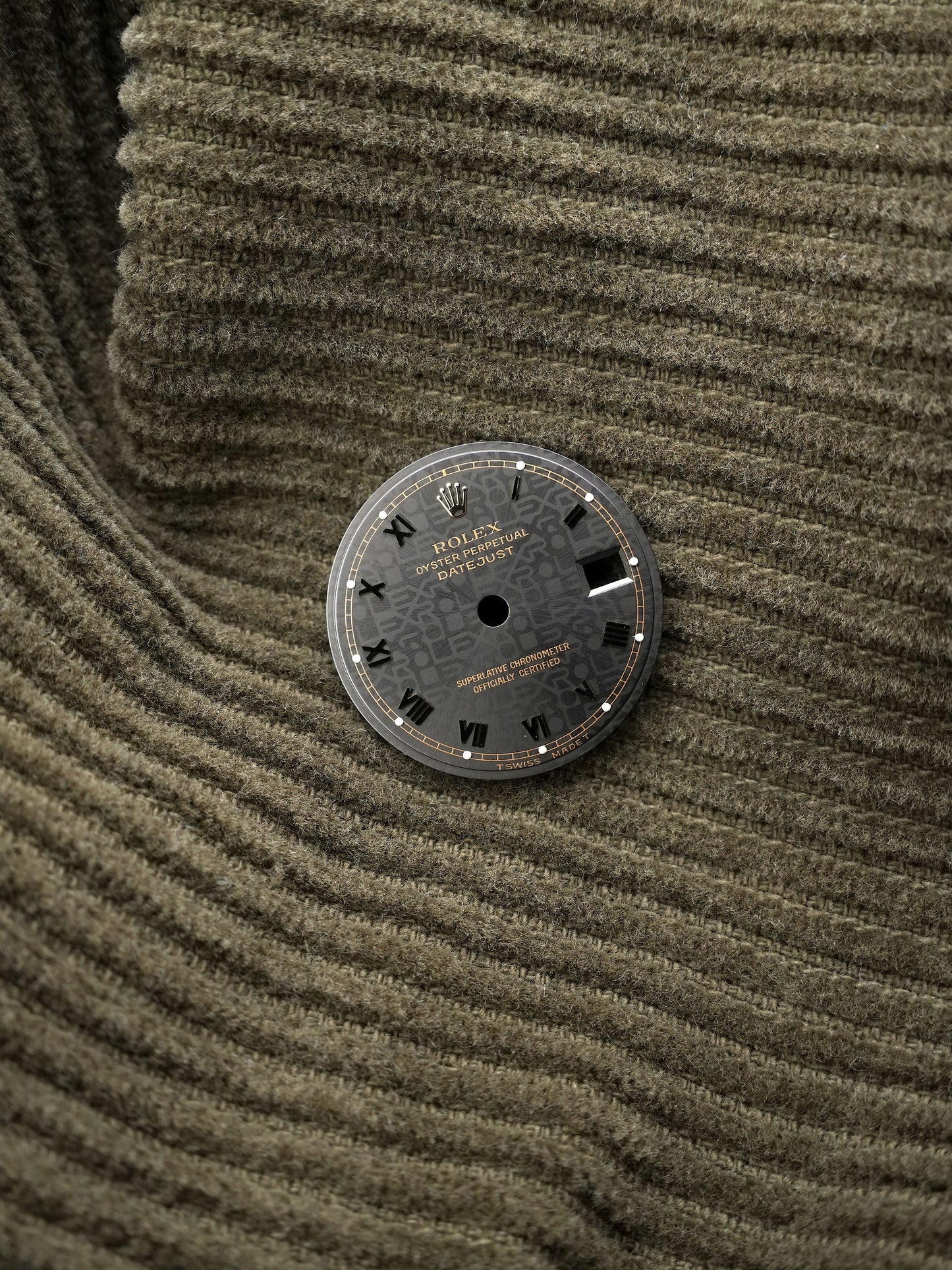 Rolex NOS Zifferblatt Schwarz "Jubilee" für Ladies Datejust 69178 | 69173 Luminova