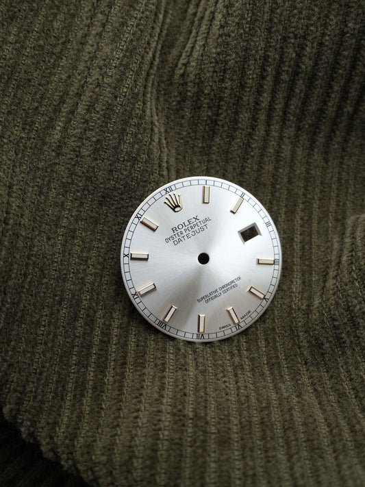 Rolex NOS Zifferblatt Grau für Datejust 116203 | 116208 Luminova