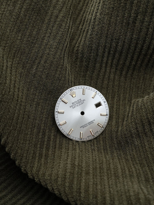 Rolex NOS Zifferblatt Grau für Datejust 116203 | 116208 Luminova