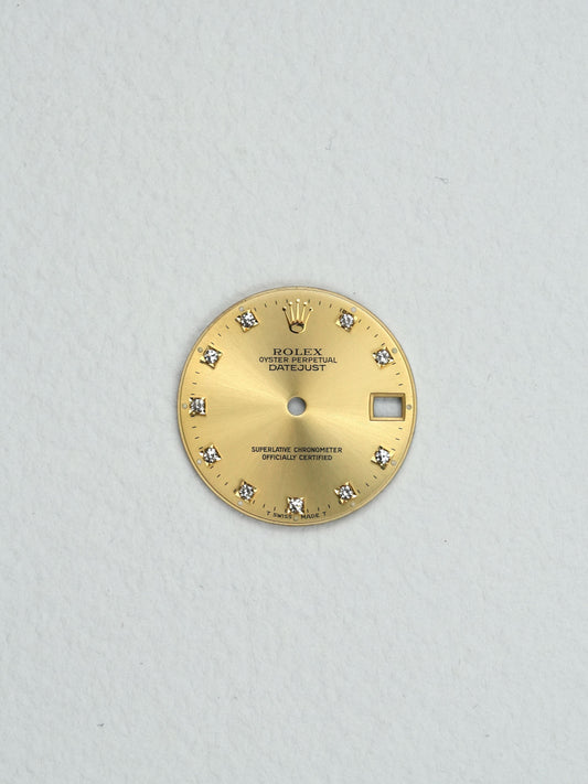 Rolex Zifferblatt gold Diamant for OP Datejust 31 mm 68243 | 68273 | 68273 Tritium