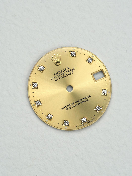 Rolex Zifferblatt gold Diamant for OP Datejust 31 mm 68243 | 68273 | 68273 Tritium