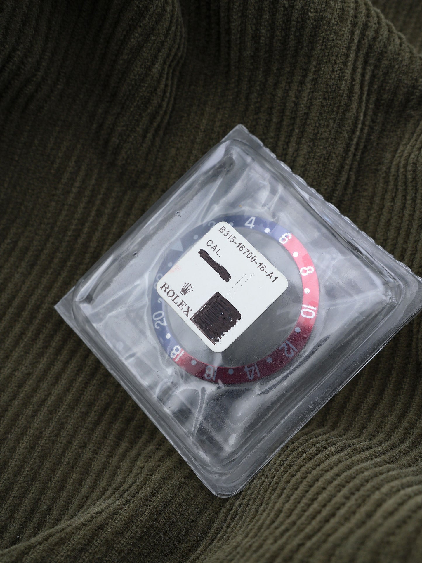 Rolex NOS Inlay / Insert Blue Back für GMT‑Master 16700 | 16710 | 16760