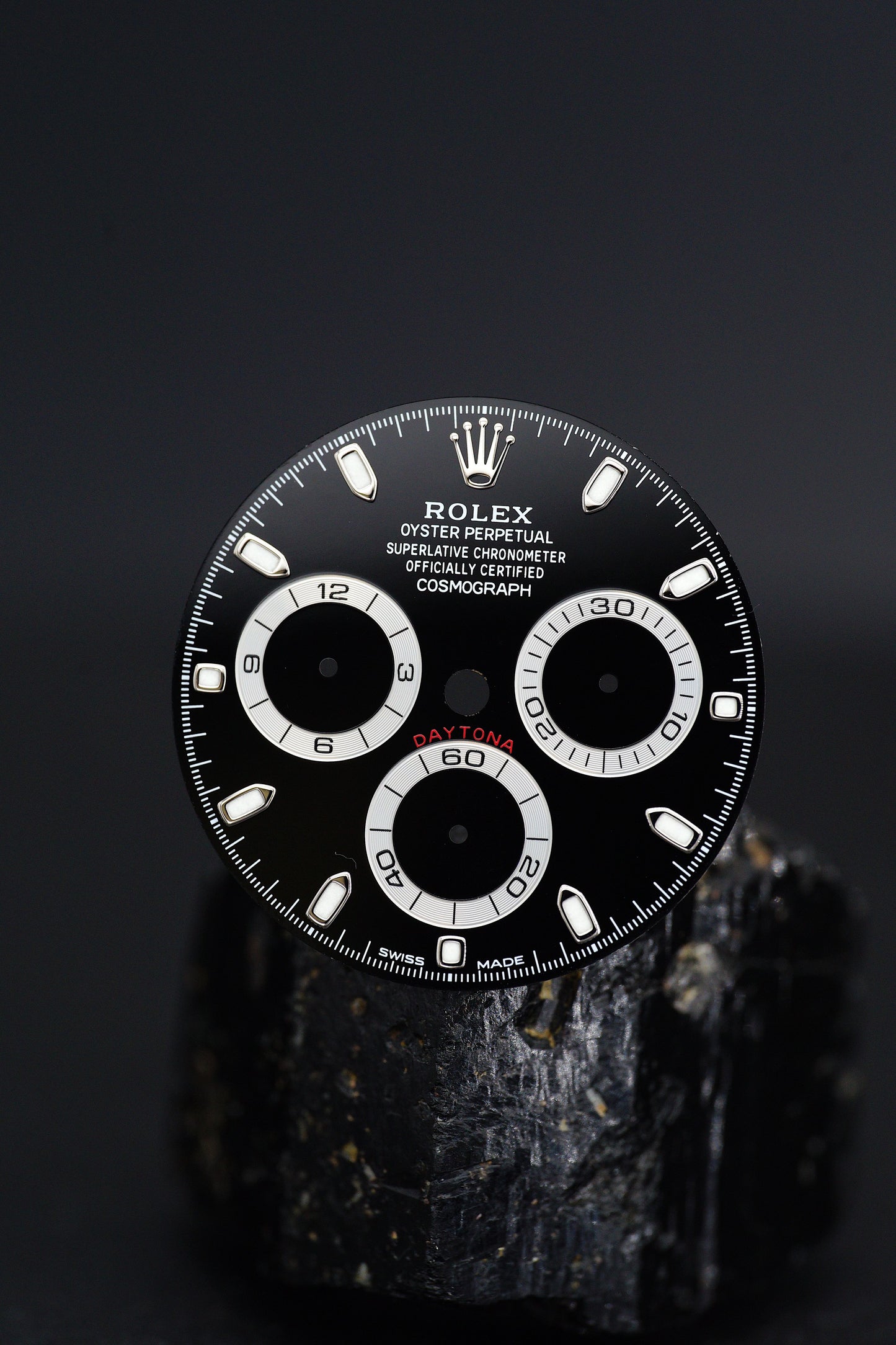 Rolex Zifferblatt schwarz für Cosmograph Daytona 116500LN Chromalight