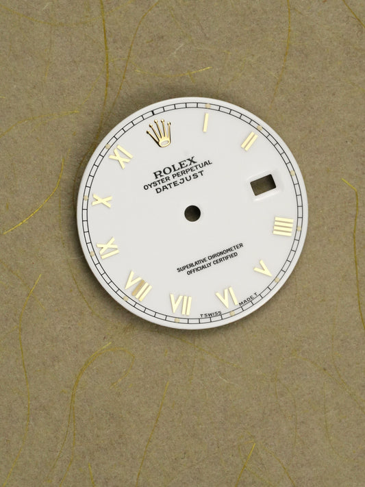 Rolex "White Roman" Zifferblatt weiß für OP Datejust 36 mm 16013 | 16018 | 16233 | 16238 Tritium