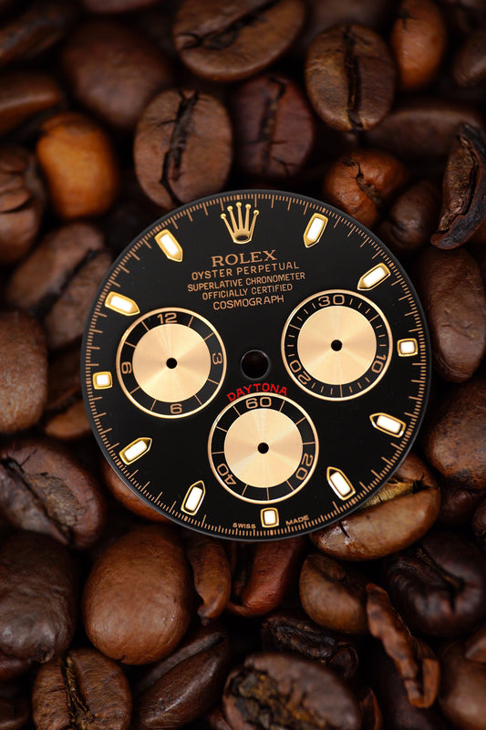 Rolex Black Dial for Rosegold Cosmograph Daytona 116505 | 116515 Chromalight