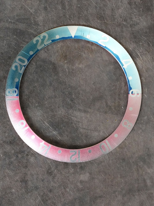 Rolex Inlay | Einlage Mega fat font Pepsi Red back Serif "Ghost Effekt" für GMT-Master 1675 | 16750