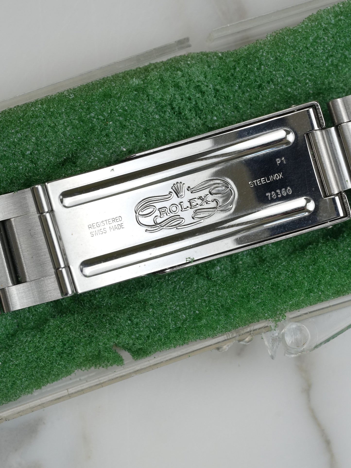 ⁠Rolex NOS Oyster Armband Stahl 78360/580 P1 (1991)