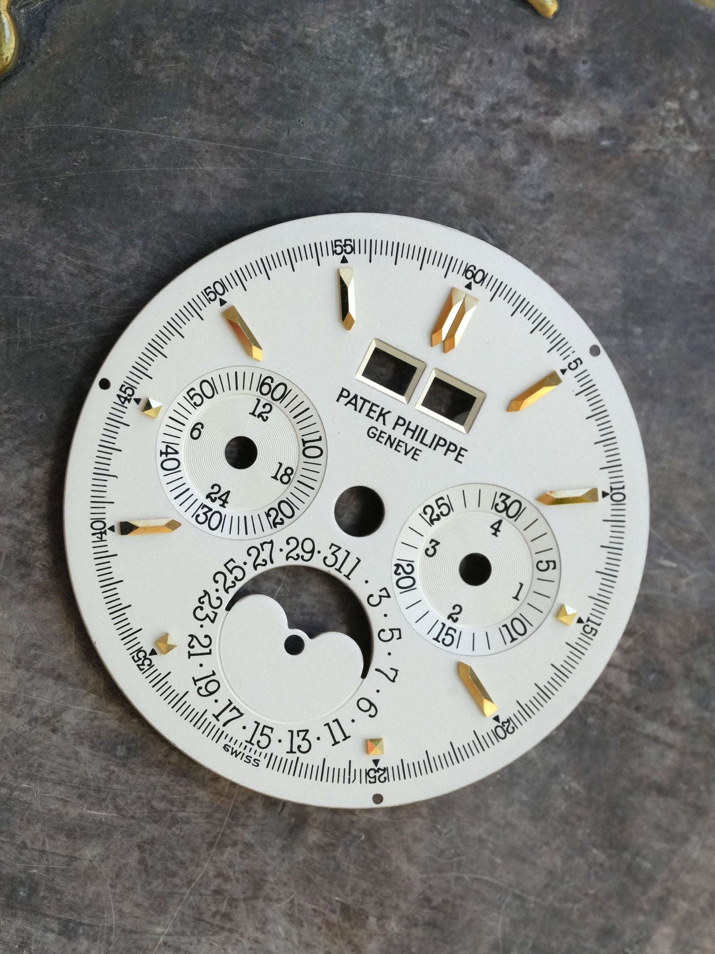 Patek Philippe 3970J Silver Singer Dial for Perpetual Calendar Chronograph Grand Complications in 18K Yellow Gold