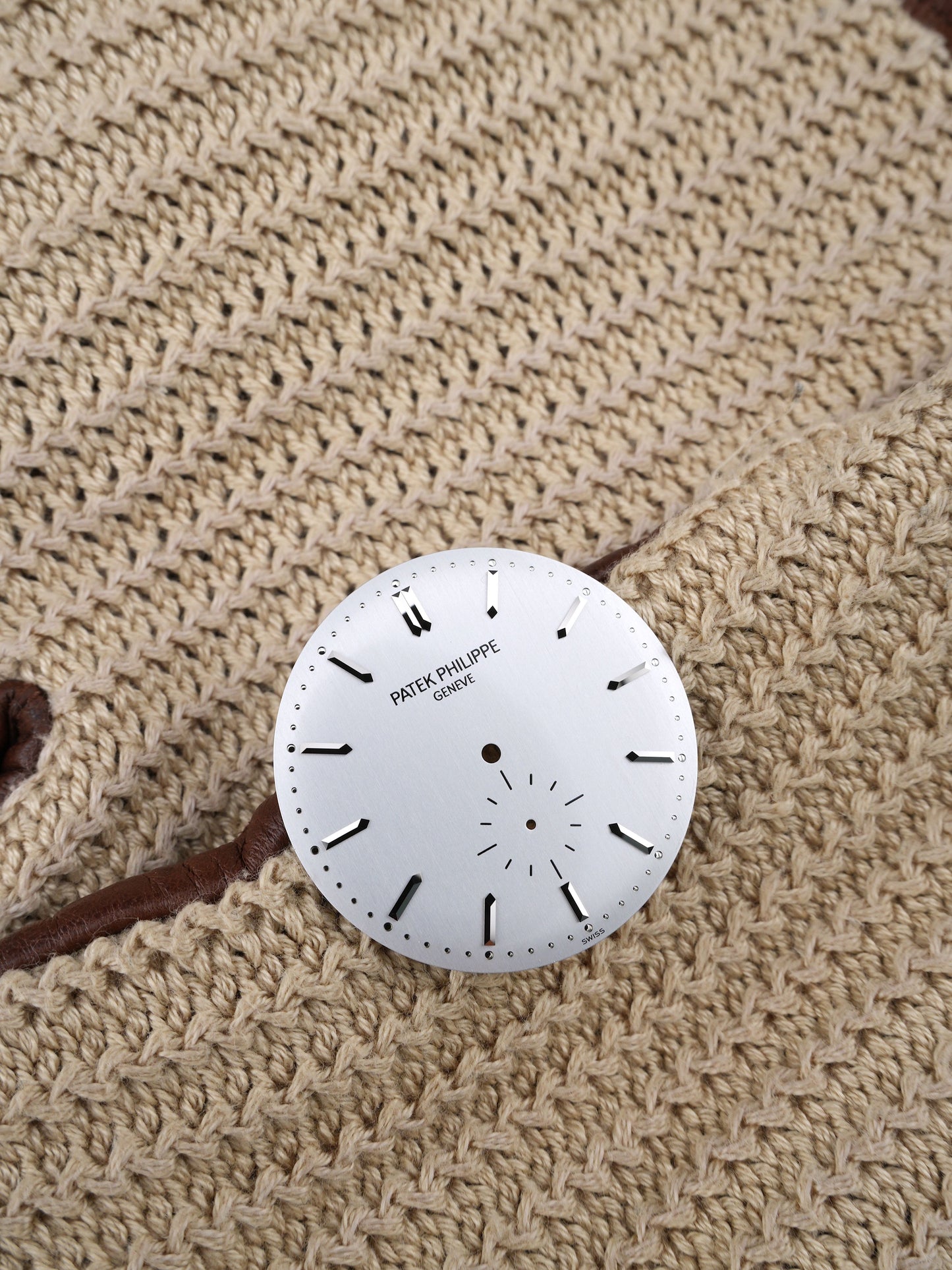 Patek Philippe NOS Zifferblatt silber für Calatrava 5196-001 Stahl