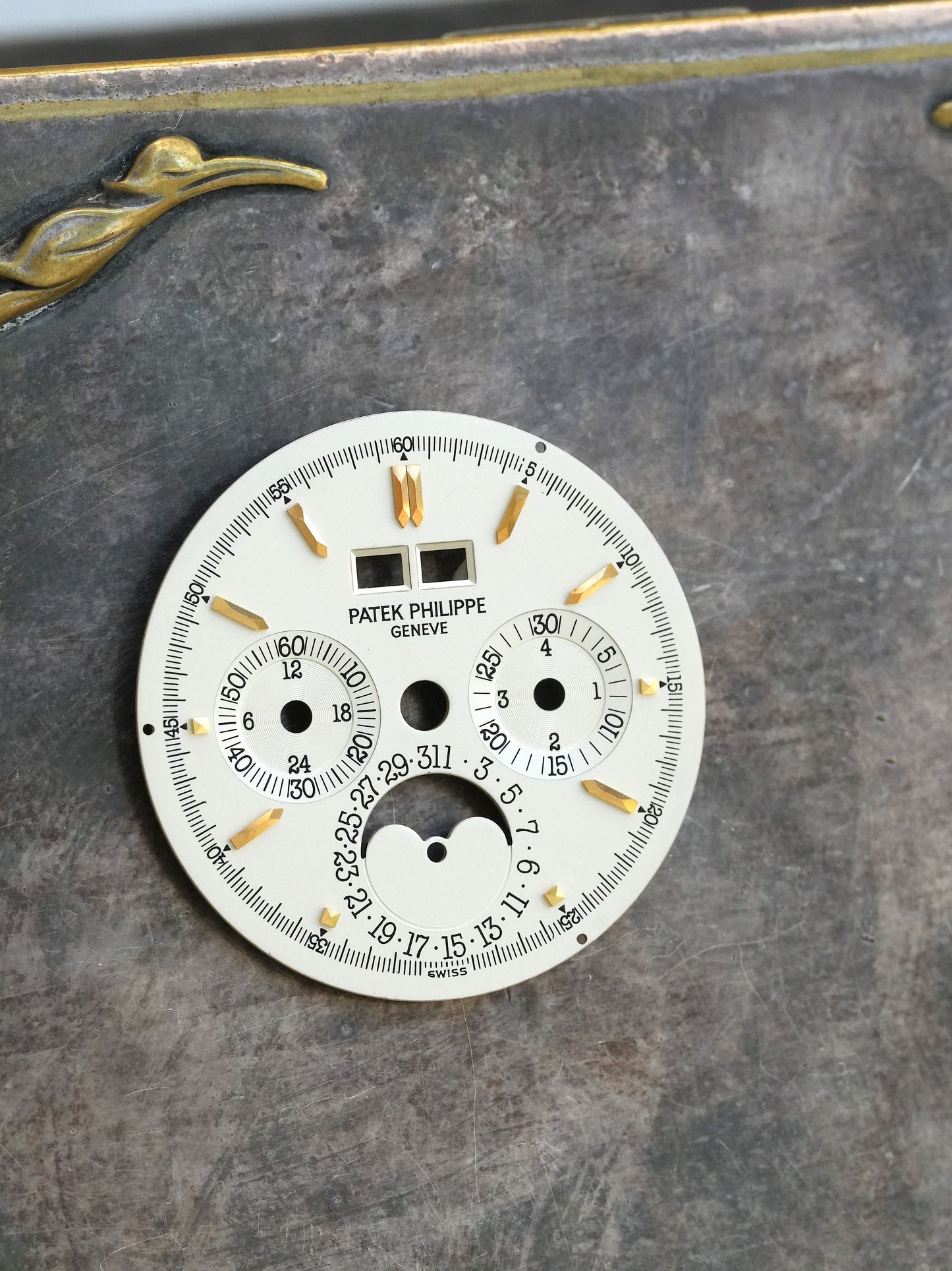 Patek Philippe 3970J Silver Singer Dial for Perpetual Calendar Chronograph Grand Complications in 18K Yellow Gold