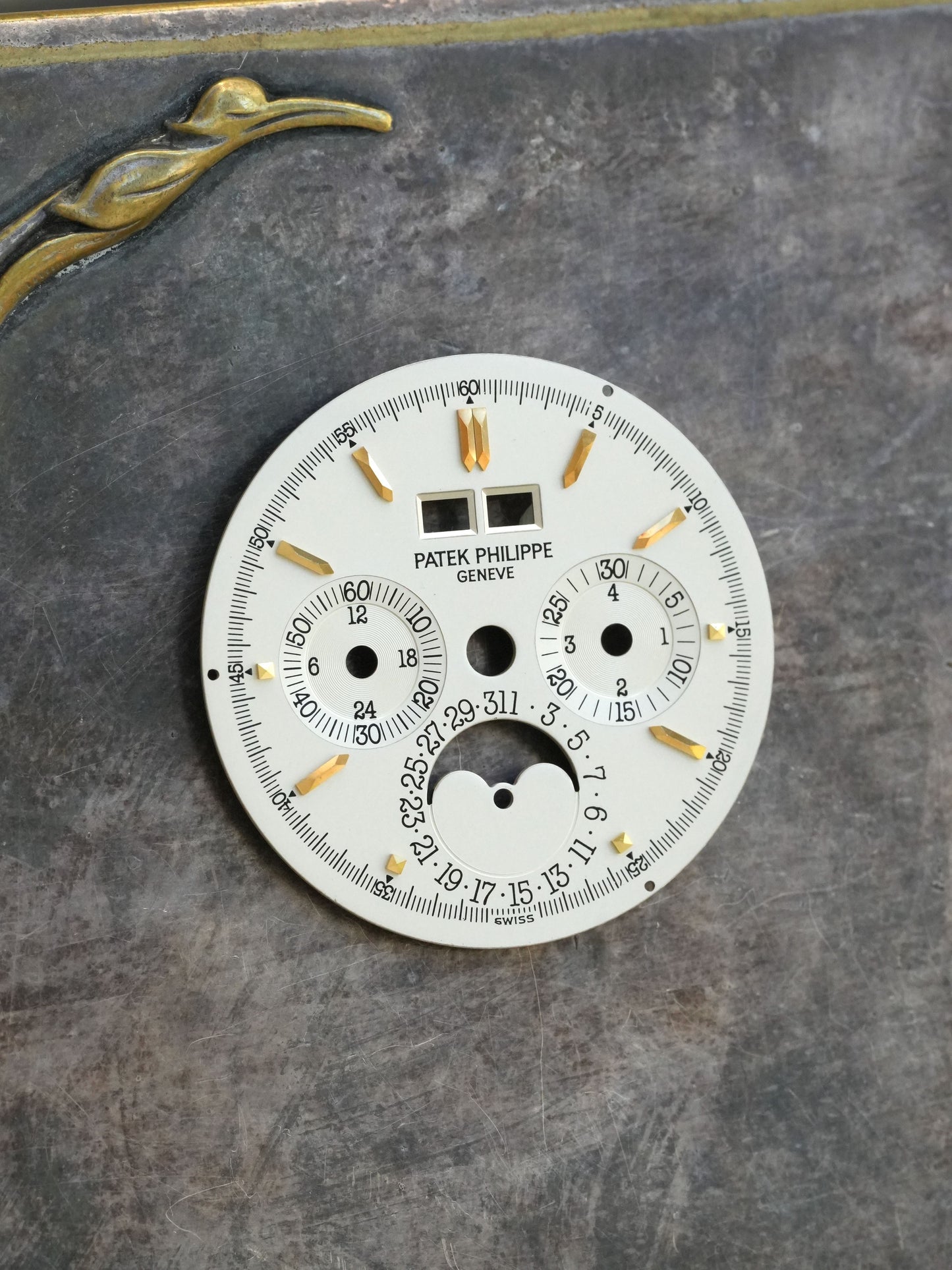 Patek Philippe 3970J Silver Singer Dial for Perpetual Calendar Chronograph Grand Complications in 18K Yellow Gold