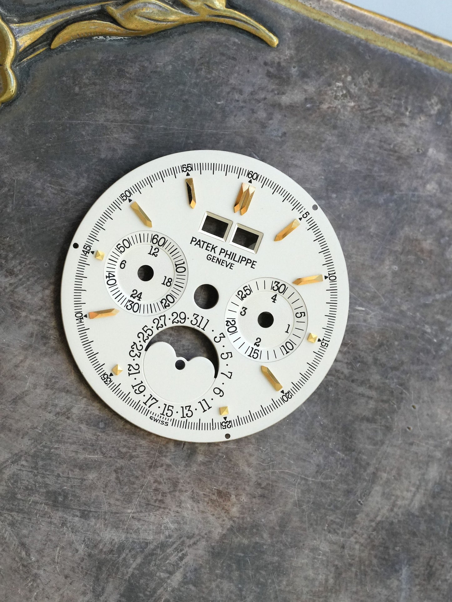 Patek Philippe 3970J Silver Singer Dial for Perpetual Calendar Chronograph Grand Complications in 18K Yellow Gold