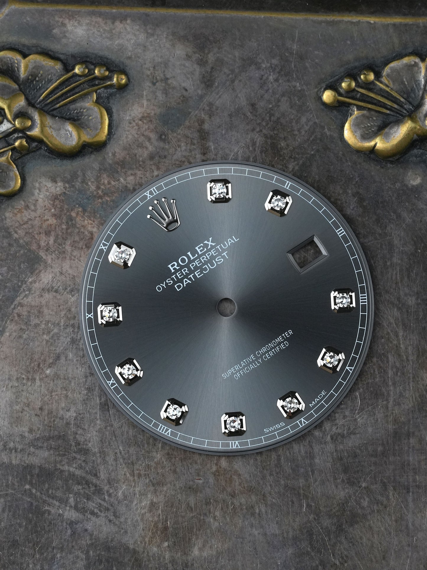 Rolex Diamond Dial Grey for OP Datejust 41mm 126334 | 126300