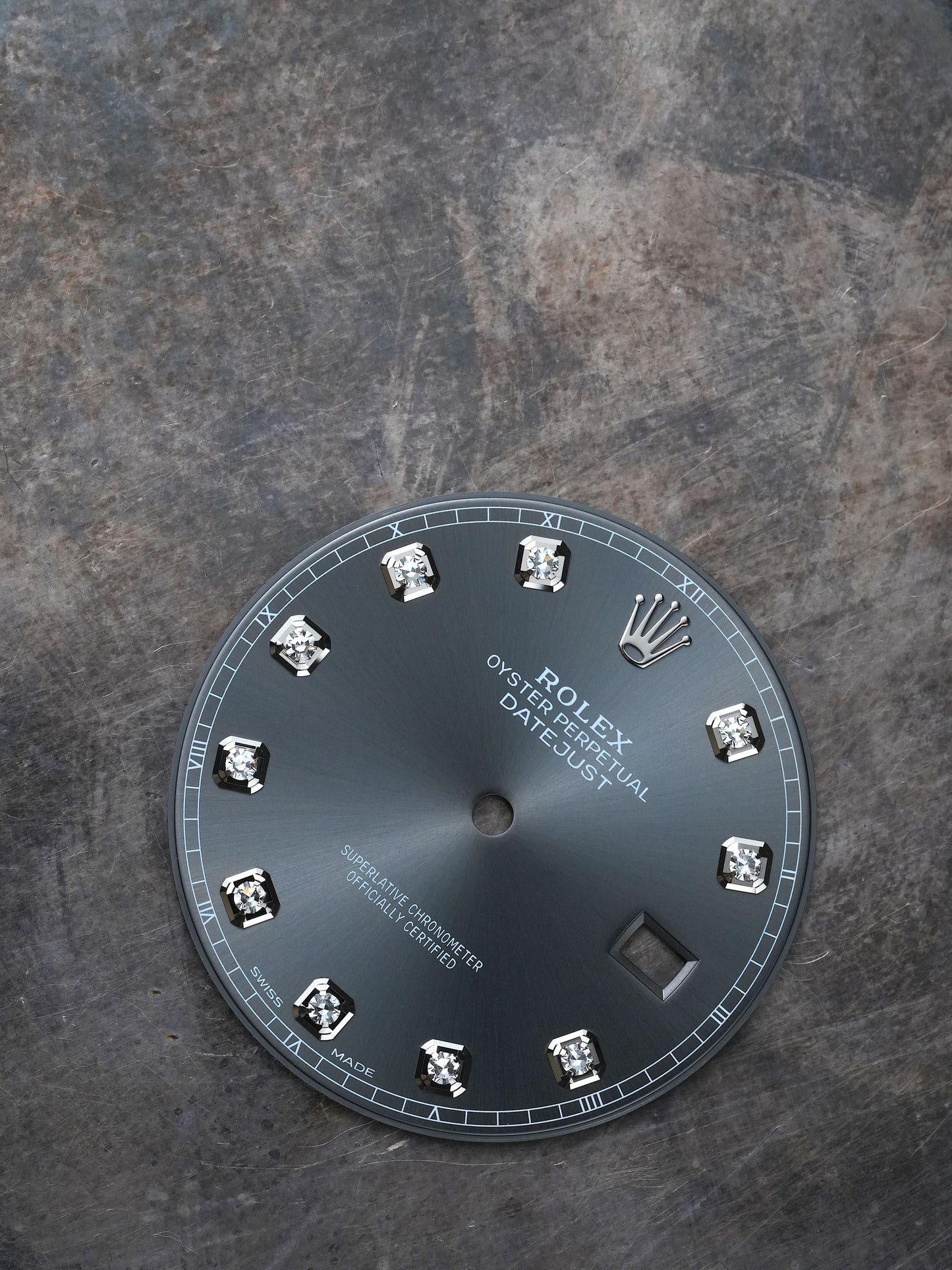 Rolex Diamond Dial Grey for OP Datejust 41mm 126334 | 126300